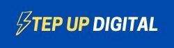 Logo bleu jaune blanc Step Up Digital